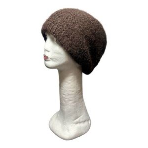 TENSHOPPE Cozy Brown Knit Slouch Beanie